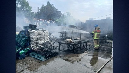 인천에서 냉동창고 화재...창고·차량 등 소실 / YTN