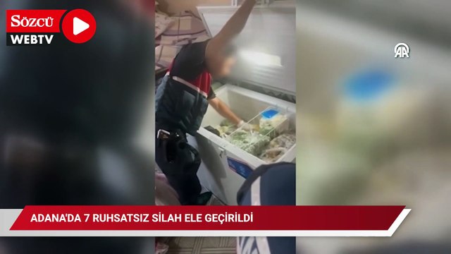 Adana'da 7 ruhsatsız silah ele geçirildi