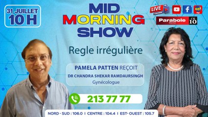 MID MORNING SHOW [ Gynécologie ]  Pamela Patten reçoit Dr_0. Chandra Shekar Ramdaursingh, gynécologue