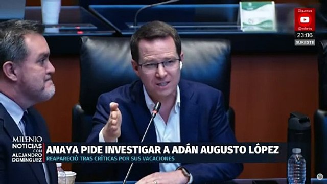 Ricardo Anaya critica a Adán Augusto por caso Hernán Bermúdez y 'La Barredora'