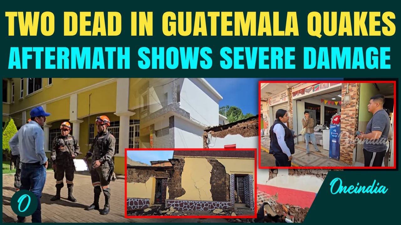 Day After Devastation: Two Continuous Earthquakes Rock Southeastern Guatemala-Homes Collapse, 2 Dead