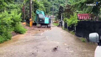 Continuous Rainfall Brings More Damage in Central, Southern Taiwan