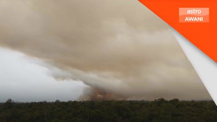 Kaedah pengeboman air perlahankan kebakaran belukar di Mukah