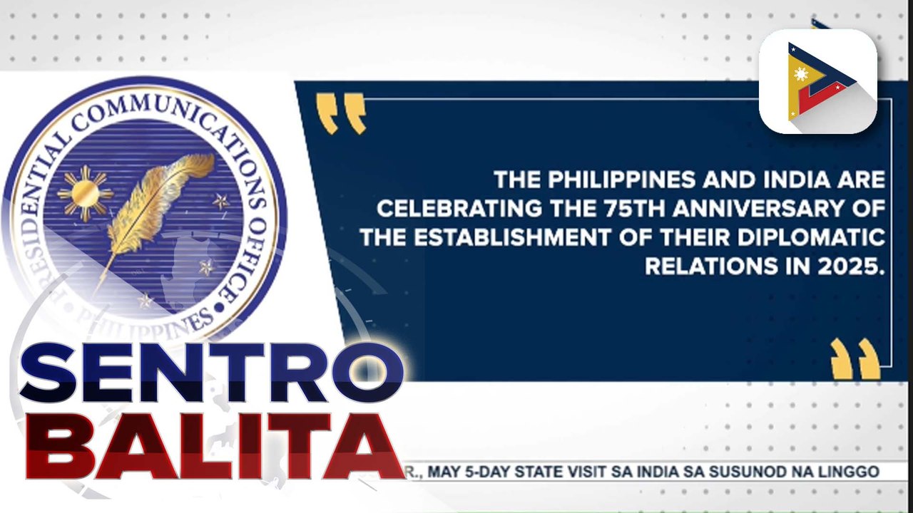 PBBM, may 5-day state visit sa India sa susunod na linggo