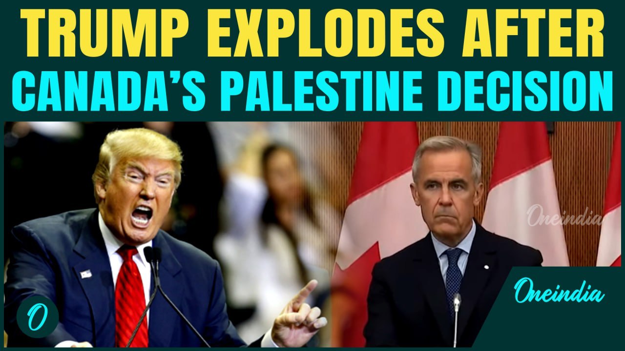 Trump SLAMS Canada After Palestine Move, Threatens To Block US-Canada Trade Deal Over Statehood