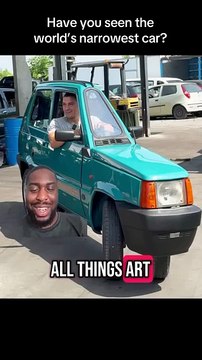 World’s Skinniest Fiat Panda (Only 50 cm Wide!) 🤯🚗 #SandhuWheels” یا “Giant Fiat Panda Shrunk to Width of a Pillow! 🛏️✨ #SandhuWheels” 📝 Description (Copy-Paste Ready): less Copy Edit Meet the world’s narrowest drivable car – a single‑seater Fiat Pan