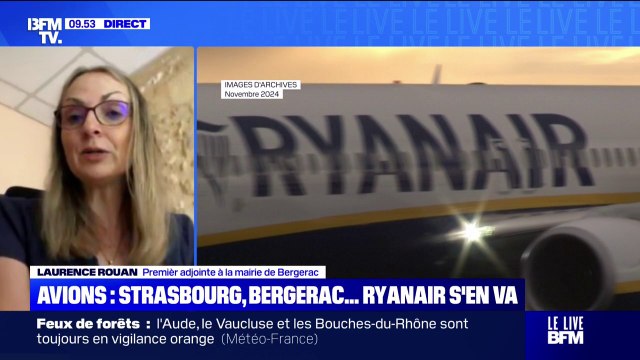 Suppression de lignes Ryanair: Cet aéroport participe à l'attractivité de la ville , déplore Laurence Rouan, première adjointe à la mairie de Bergerac