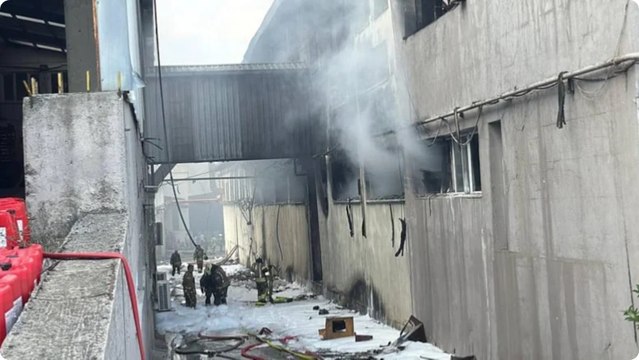 İstanbul'da fabrika yangını