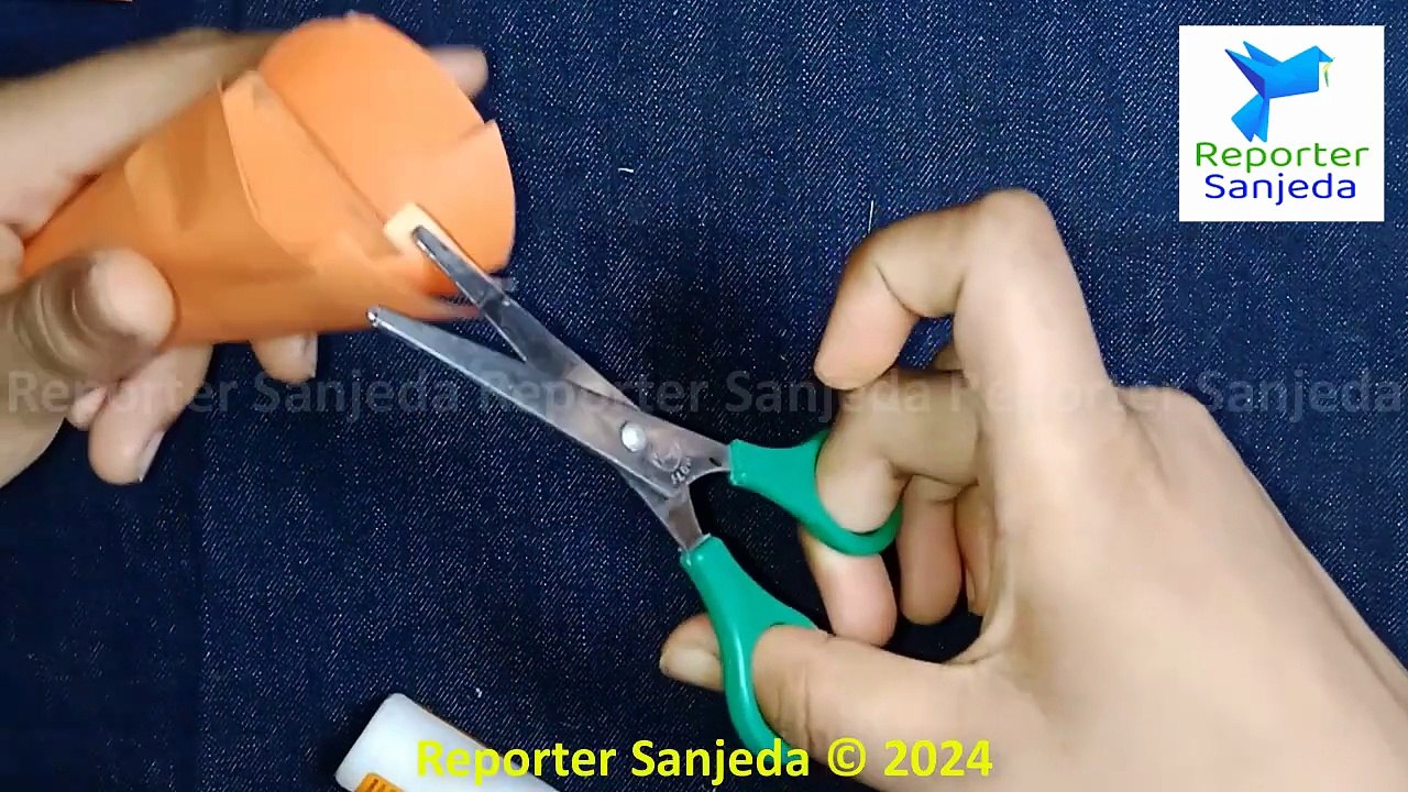How to making a Carrot with using paper   Reporter Sanjeda