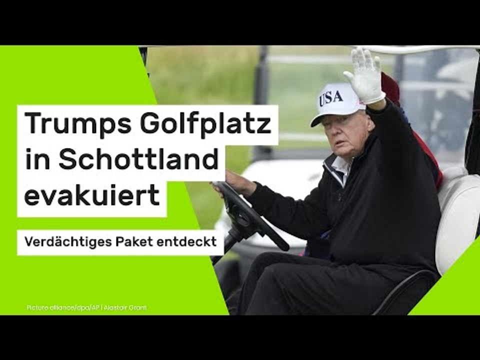 Trumps Golfplatz in Schottland evakuiert - Verdächtiges Paket entdeckt