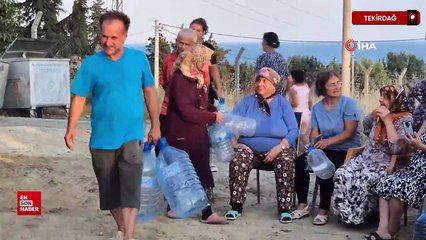 Tekirdağ susuzluk isyanı: Vatandaş bidonlarla yaşam mücadelesi veriyor