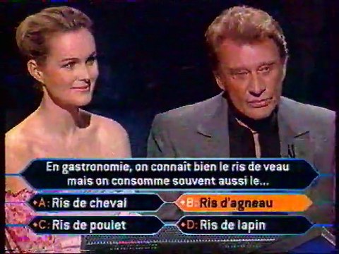 Johnny & Laëticia Hallyday - Qui veut gagner des millions ? (Spéciale Tsunami - 11 Janvier 2005, TF1)
