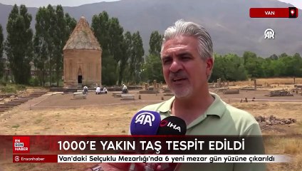 Van'daki Selçuklu Mezarlığı'nda 6 yeni mezar gün yüzüne çıkarıldı