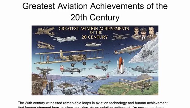 Greatest Aviation Achievements of the 20th Century | Ulrich Ogiermann