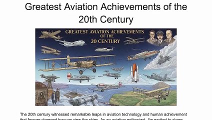 Greatest Aviation Achievements of the 20th Century | Ulrich Ogiermann