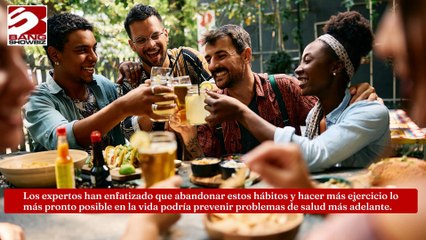 Fumar y beber empeoran la salud a los 36 años