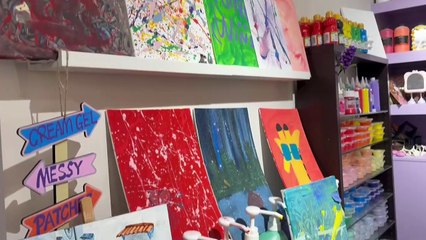 I tried Oopstay Art Cafe in Manchester where you can have a matcha and make a phone case