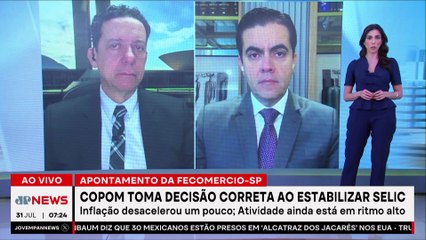 FecomercioSP apoia decisão do Copom de manter Selic em 15%; Vilela e Trindade comentam