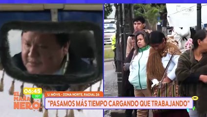 POCOS MICROS TRABAJANDO EN SANTA CRUZ