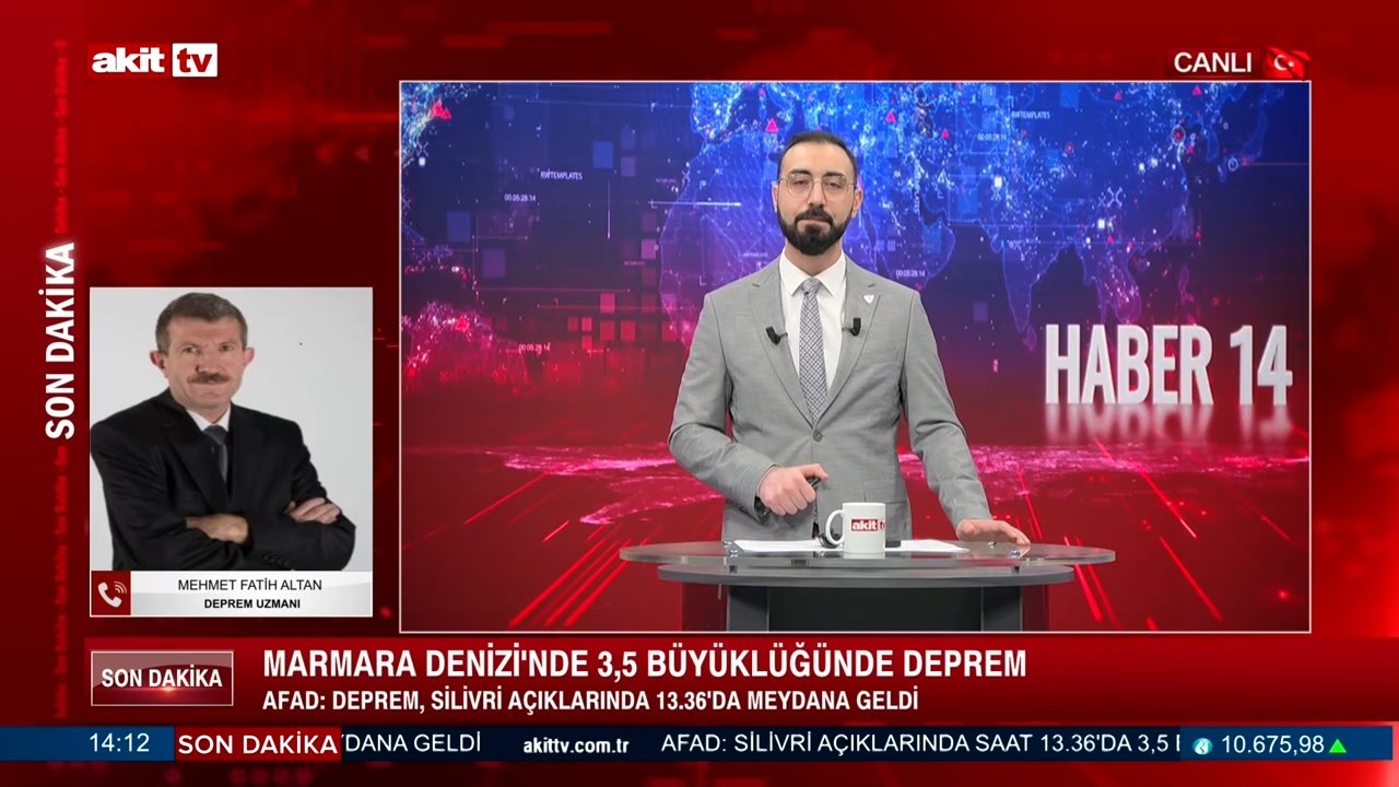 Deprem Uzmanı M.Fatih Altan, Marmara Deniz'inde yaşanan 3.5'lik depremi değerlendirdi