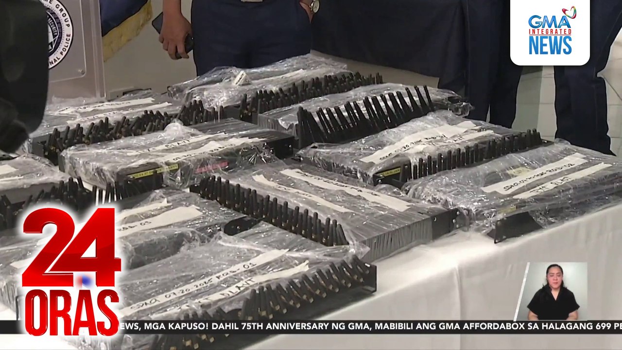 11 text blast machine na nagagamit sa scam, nasabat; online seller, arestado | 24 Oras