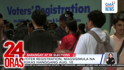 Voter registration, magsisimula na bukas hanggang Aug. 10 | 24 Oras
