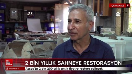 Assos’ta 2 bin 200 yıllık antik tiyatro restore edilecek