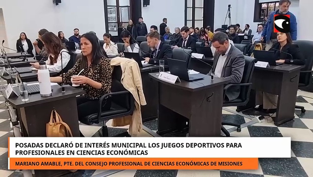 Posadas declaró de interés municipal los juegos deportivos para profesionales en ciencias económicas