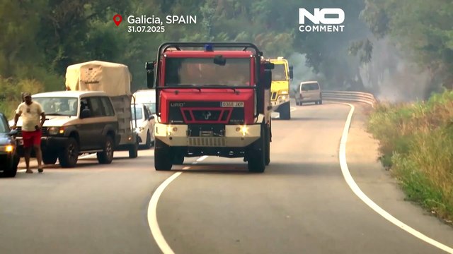 NO COMMENT: Un incendio forestal en Galicia obliga a evacuaciones tras arrasar cientos de hectáreas