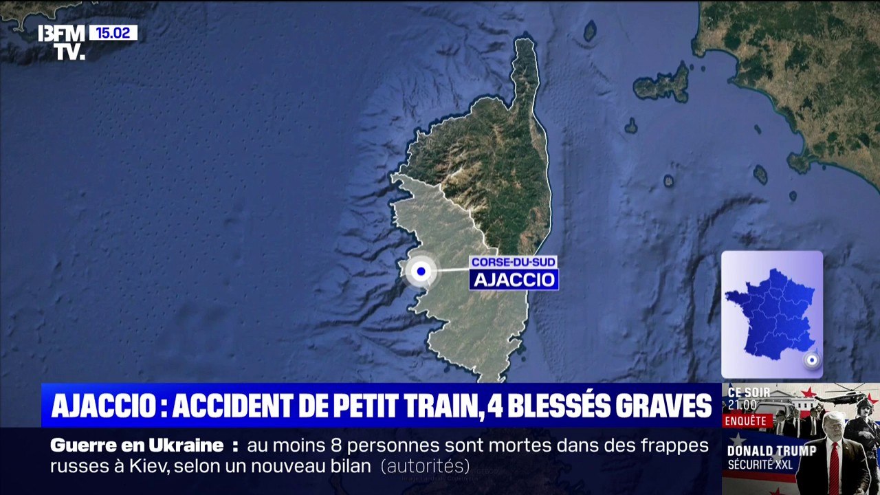 Ajaccio: un accident de petit train fait 15 blessés, dont quatre graves
