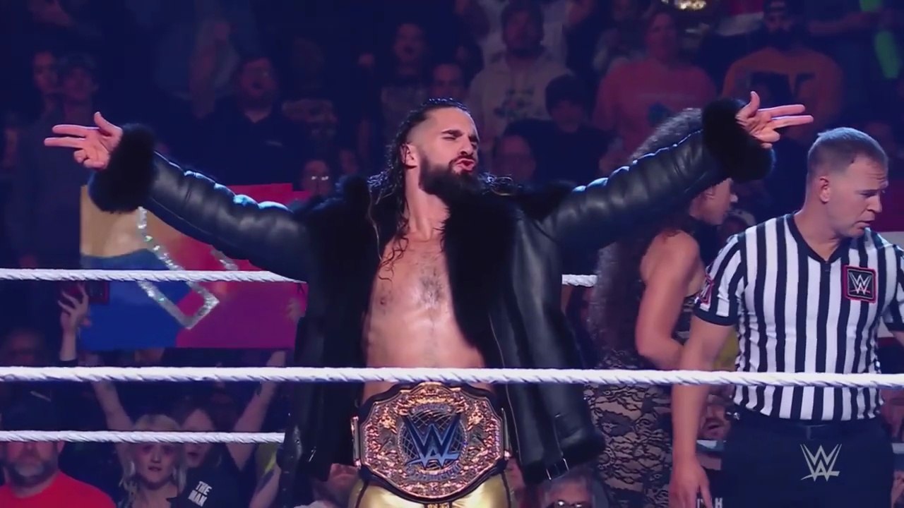 (ITA) Seth Rollins contro Jey Uso [WWE World Heavyweight Championship Match] (WWE RAW 04/12/2023)