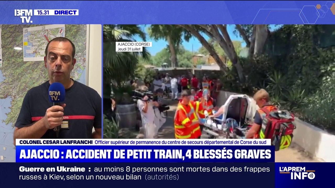 Accident de train en Corse: "Les services de secours sont intervenus rapidement", assure cet officier supérieur du centre de secours de Corse du sud