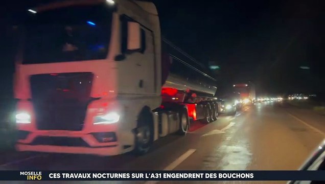 Ces travaux nocturnes sur l’A31 engendrent des bouchons