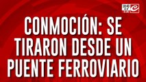 Dos personas se arrojaron desde Puente Pacífico y están en muy grave estado... ¿suicidio o accidente?