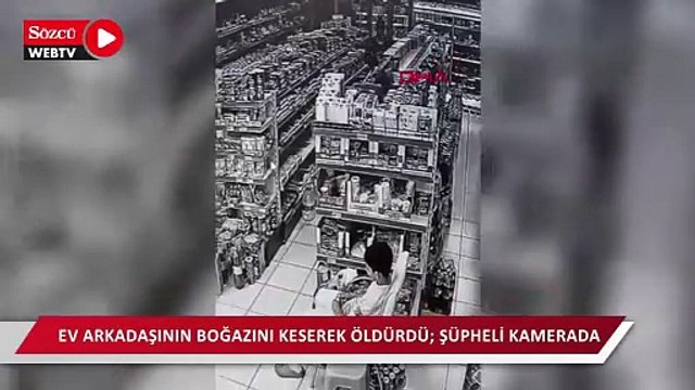 Kağıthane'de ev arkadaşının boğazını keserek öldürdü; şüpheli kamerada