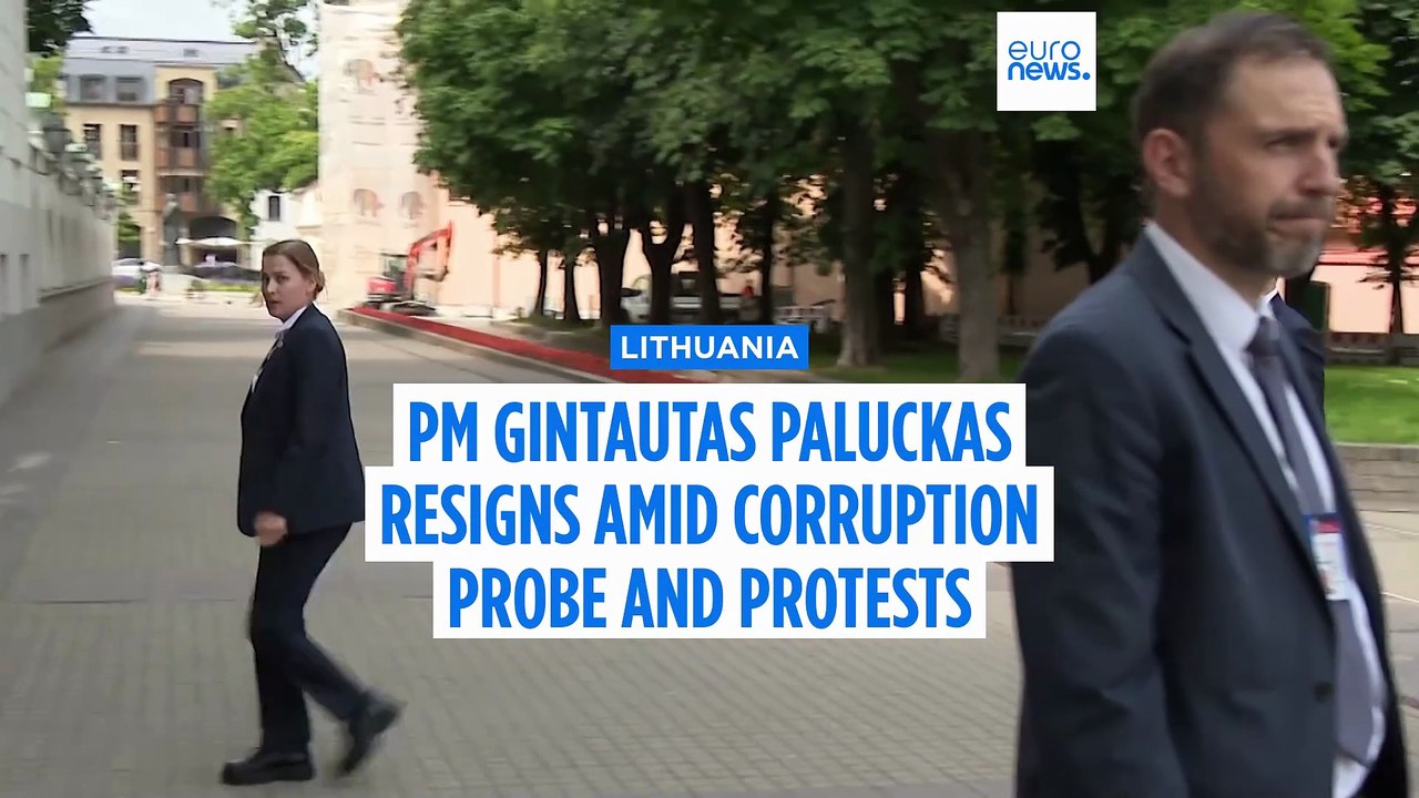 Lithuania's PM Gintautas Paluckas resigns amid corruption probe and protests