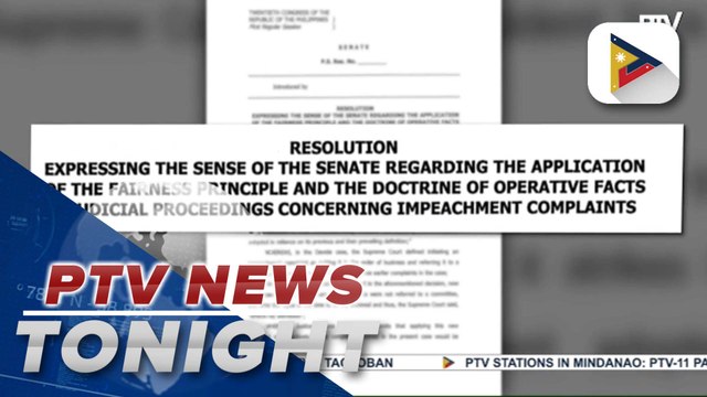 Alleged Senate draft resolution on impeachment complaints circulating | via Daniel Manalastas