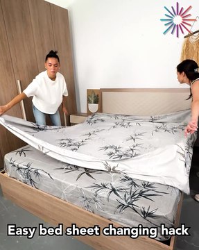 Check out this trick to easily put on the new bed sheets 🛏️😍