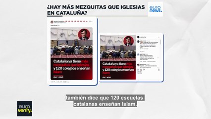 Euroverify: ¿Hay más mezquitas que iglesias en Cataluña?