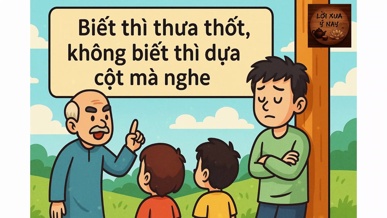 "Biết thì thưa thốt, không biết thì dựa cột mà nghe" - Tiếng vọng cổ xưa về văn hóa lời nói, ứng xử và đạo làm người