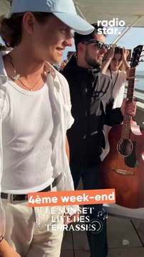 Ulysse avant de monter sur la scène des Sunset Live des Terrasses #ulysse #sunsetlive #concert #live #starac #staracademy #emma