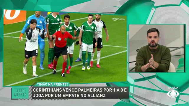 Foi pênalti para o Corinthians contra o Palmeiras? Comentaristas do Jogo Aberto opinam