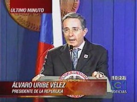 Uribe pide liberación de Ingrid Betancourt