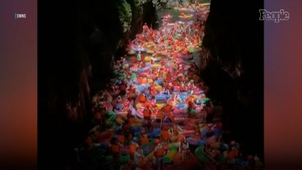 Hundreds of Rafters Create Multicolored Logjam as They’re Crammed into Gorge