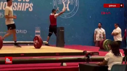 Şırnaklı halterci Sefkan Sümen Avrupa rekoru kırdı