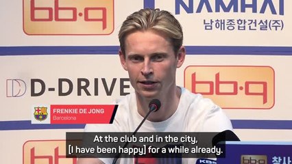 De Jong confirms his intention to stay at Barca