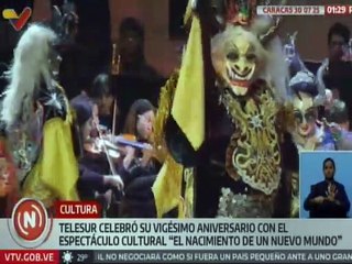 Caracas I El Teatro Municipal se vistió de gala para conmemorar el 20 aniversario de Telesur