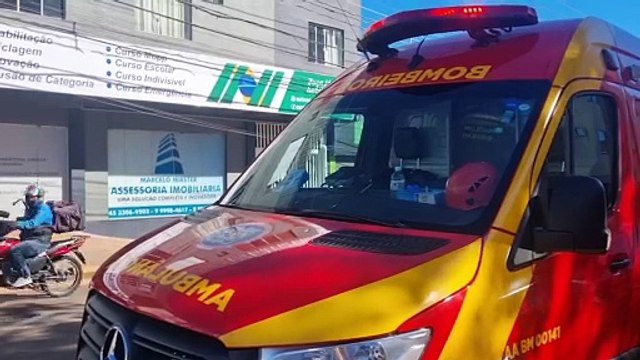Menino de 12 anos fica ferido após cair de bicicleta no Centro de Cascavel