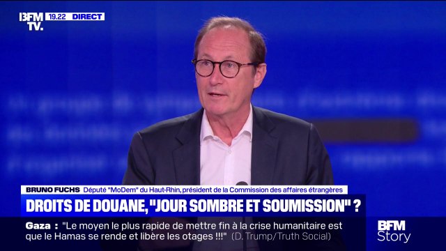 Droits de douane: Il faut prendre du recul sur ce qui est dit, et ce qui sera fait , explique Bruno Fuchs, président de la Commission des affaires étrangères