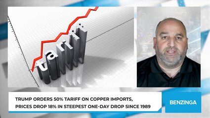 Trump Orders 50% Tariff On Copper Imports, Prices Drop 18% In Steepest One-Day Drop Since 1989